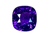 Purple Sapphire Loose Gemstone Unheated 8.6mm Cushion 4.04ct