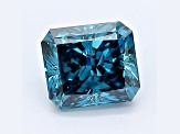 1.13ct Dark Blue Radiant Cut Lab-Grown Diamond VS1 Clarity IGI Certified