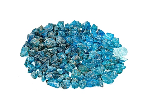 Blue Apatite 75ctw Mixed Shape and Size Rough Parcel