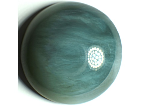 Nephrite Jade Cat's Eye 15.7mm Round Cabochon 10.05ct