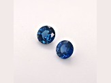 Sapphire 5.5mm Round Matched Pair 1.66ctw