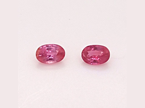 Ruby Unheated 6x4mm Oval Matched Pair 1.20ctw