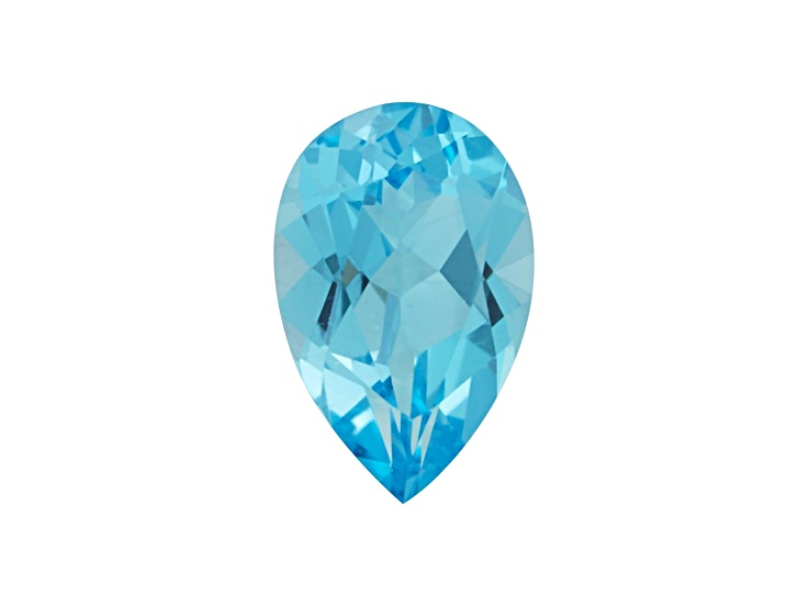 Swiss Blue Topaz 6x4mm Pear Shape 0.50ct