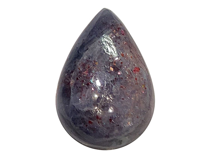 Bloodshot Iolite 19.8x13.6mm Pear Shape Cabochon 12.80ct