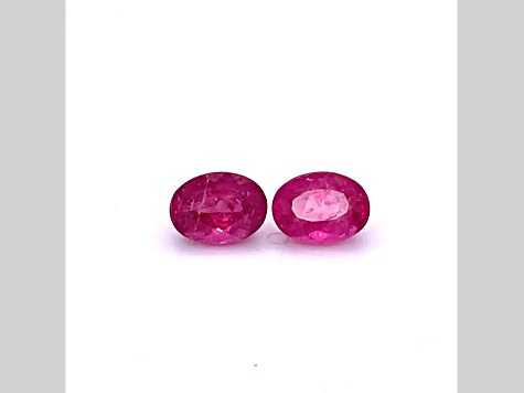 Rubellite 8x6mm Oval Matched Pair 3.01ctw