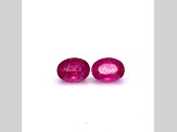 Rubellite 8x6mm Oval Matched Pair 3.01ctw