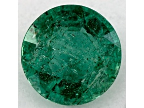 Zambian Emerald 6.5mm Round 0.87ct