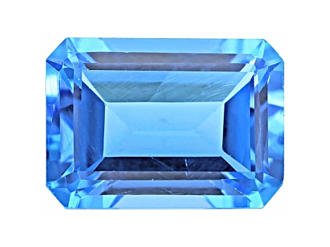 Swiss Blue Topaz 14x10mm Emerald Cut 9.00ct