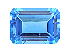 Swiss Blue Topaz 14x10mm Emerald Cut 9.00ct