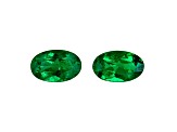 Emerald 5x3mm Oval Matched Pair 0.44ctw