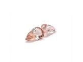 Morganite 19x12mm Pear Shape Matched Pair 19.54ctw