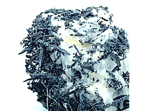 Mexican Silver in Calcite 3.5x2.4cm Specimen