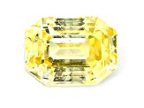 Yellow Sapphire 9x6.6mm Emerald Cut 3.43ct