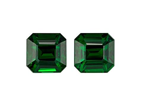 Tsavorite 6mm Emerald Cut Matched Pair 3.03ctw