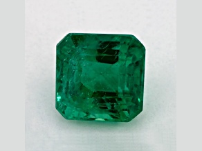 Zambian Emerald 6.39mm Asscher Cut 1.41ct