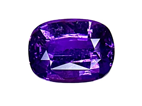 Purple Sapphire Loose Gemstone Unheated 9.4x7.2mm Cushion 3.11ct