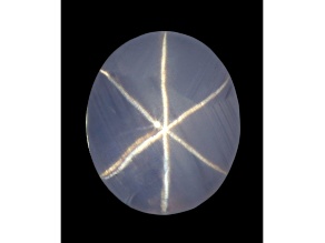 Star Sapphire Loose Gemstone Unheated 9.8x8.3mm Oval Cabochon 4.98ct