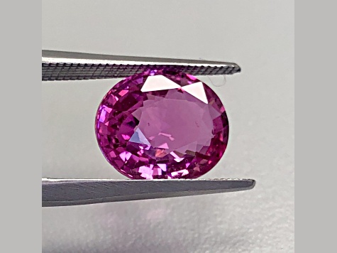 Pink Sapphire Loose Gemstone 11.9x9.7mm Oval 5.51ct