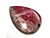 Pink Chalcedony 27.56x19.98mm Pear Shape Cabochon 18.10ct