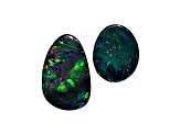Opal on Ironstone Free-Form Doublet Set of 2 4.40ctw