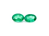 Ethiopian Emerald 6x4mm Oval Matched Pair 0.60ctw