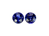 Sapphire 5.9mm Round Matched Pair 2.17ctw