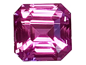 Pink Sapphire Unheated 6.8x6.7mm Emerald Cut 2.1ct