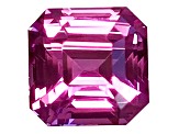 Pink Sapphire Loose Gemstone Unheated 6.8x6.7mm Emerald Cut 2.1ct