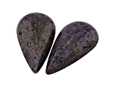 Andamooka Opal 28.0x13.5mm Tear Drop Cabochon Set of 2 25.59ctw