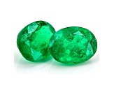 Colombian Emerald 8.5x6.5mm Oval Matched Pair 2.84ctw
