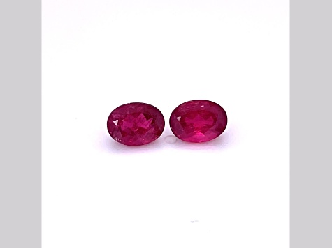 Rubellite 8x6mm Oval Matched Pair 3.18ctw