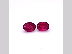 Rubellite 8x6mm Oval Matched Pair 3.18ctw