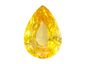 Yellow Sapphire Loose Gemstone 10.1x7.1mm Pear Shape 3.01ct