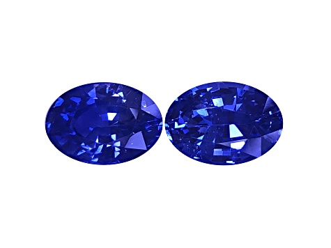 Sapphire 11.20x8.10mm Oval Matched Pair 7.83ctw