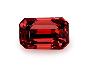 Burmese Red Spinel Unheated 6.7x4.3mm Emerald Cut 1.23ct