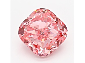 1.25ct Intense Pink Cushion Lab-Grown Diamond SI1 Clarity IGI Certified