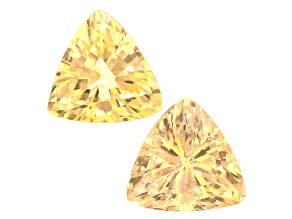 Yellow Sapphire 5.5mm Trillion Matched Pair 1.26ctw
