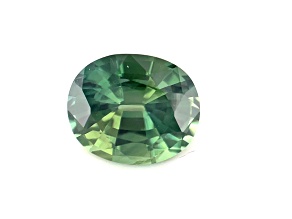 Green Sapphire 7.4x6.2mm Oval 1.64ct