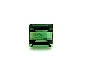 Green Tourmaline 5.5x5.3mm Emerald Cut 1.15ct
