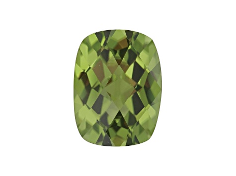 Peridot 8x6mm Checkerboard Cushion 1.45ct