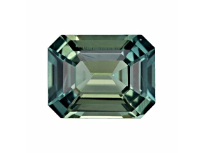 Teal Sapphire 6.8x5.3mm Emerald Cut 1.26ct