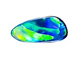 Australian Black Opal 13.7x6.3mm Free-Form Cabochon 1.53ct