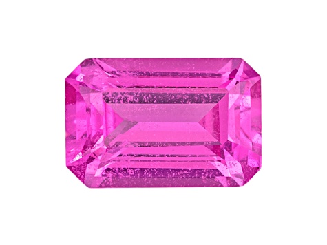 Pink Sapphire Loose Gemstone 7.5x5mm Emerald Cut 1.27ct