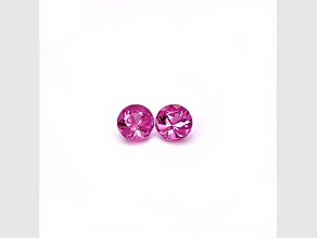 Rubellite 5mm Round Matched Pair 1.3ctw