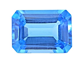 Swiss Blue Topaz 14x10mm Emerald Cut 8.00ct