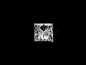 2ct Natural White Diamond Princess Cut, G Color, SI2 Clarity, GIA Certified