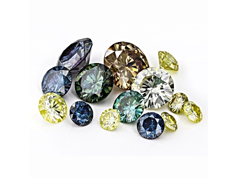 Colors of Moissanite Mixed Round Parcel 30.00ctw