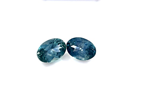 Montana Sapphire 6.5x4.5mm Oval Matched Pair 1.62ctw