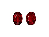 Ruby 6.9x5mm Oval Matched Pair 1.82ctw