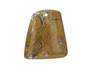 Picture of Stone Canyon Jasper 38.7x34.1mm Trapezoid Cabochon Focal Bead